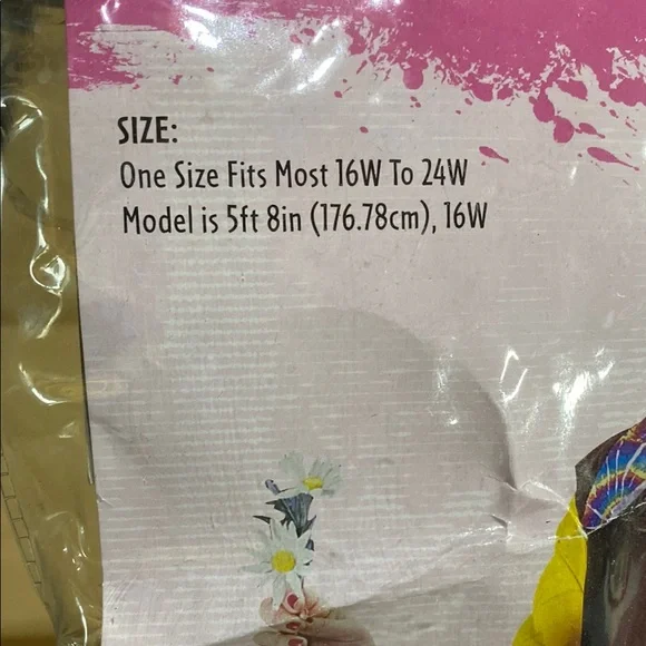 Hippie Chick plus size Costume - Multicolor - Picture 2 of 4